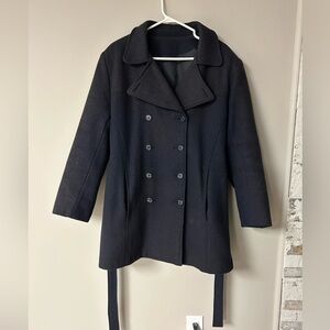 Les Modes Ellabee Women’s Dark Blue Coat